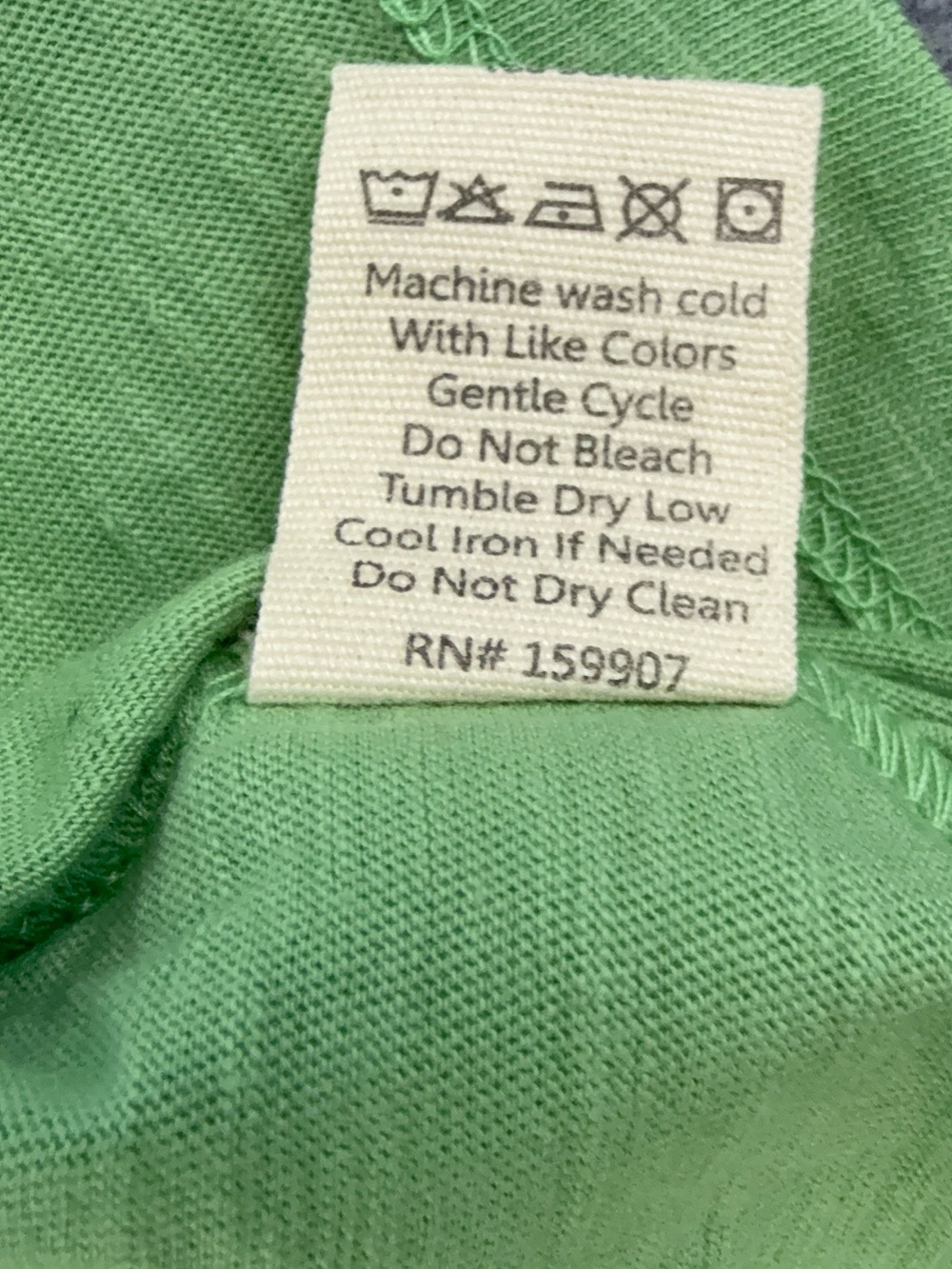 NWT Printfresh Saturday Tee Green Womens S - Picture 7 of 8